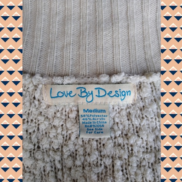 LOVE BY DESIGN oatmeal cardigan - Picture 3 of 5